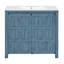 Organisateur de meuble-lavabo 36 po avec lavabo en céramique, ensemble de rangement pour salle de bain, rétro-999641916