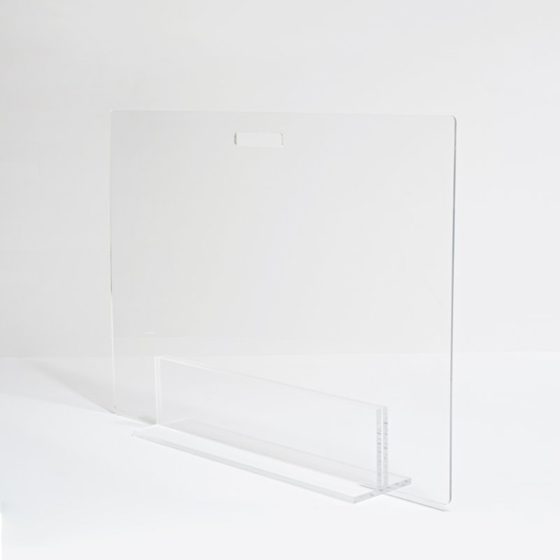 Clear Acrylic Freestanding Pet Gate Panel, 30 Inches Tall