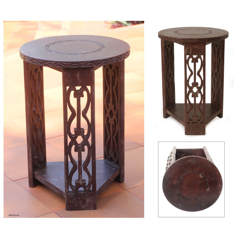 Table d’appoint en bois Ismaeel