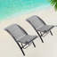 Ensemble de 2 chaises longues d'extérieur inclinables-1140515594