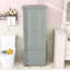 Armoire de rangement moderne avec tablette réglable, 2 tiroirs et conception anti-basculement-1683111548