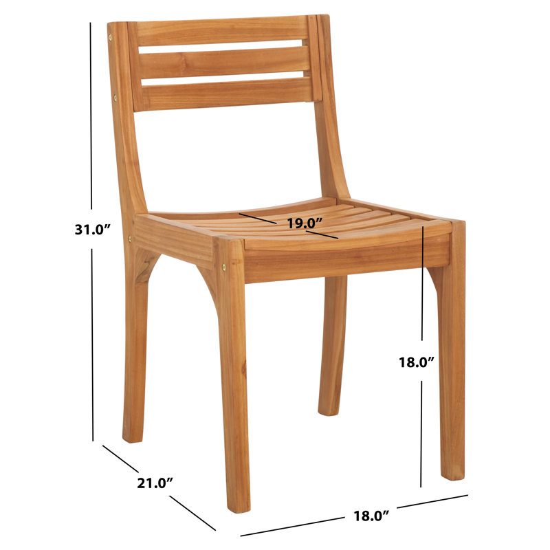 Anna Outdoor Teak Dining Side Chair