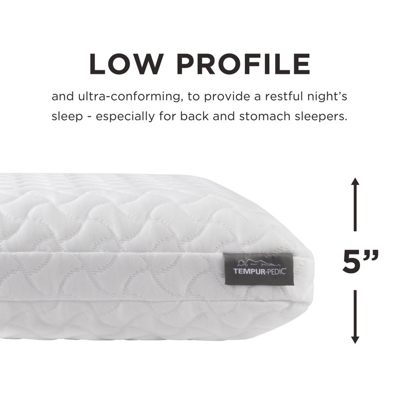 Tempur-Cloud® Memory Foam Plush Support Pillow, Standard, 2 Pack
