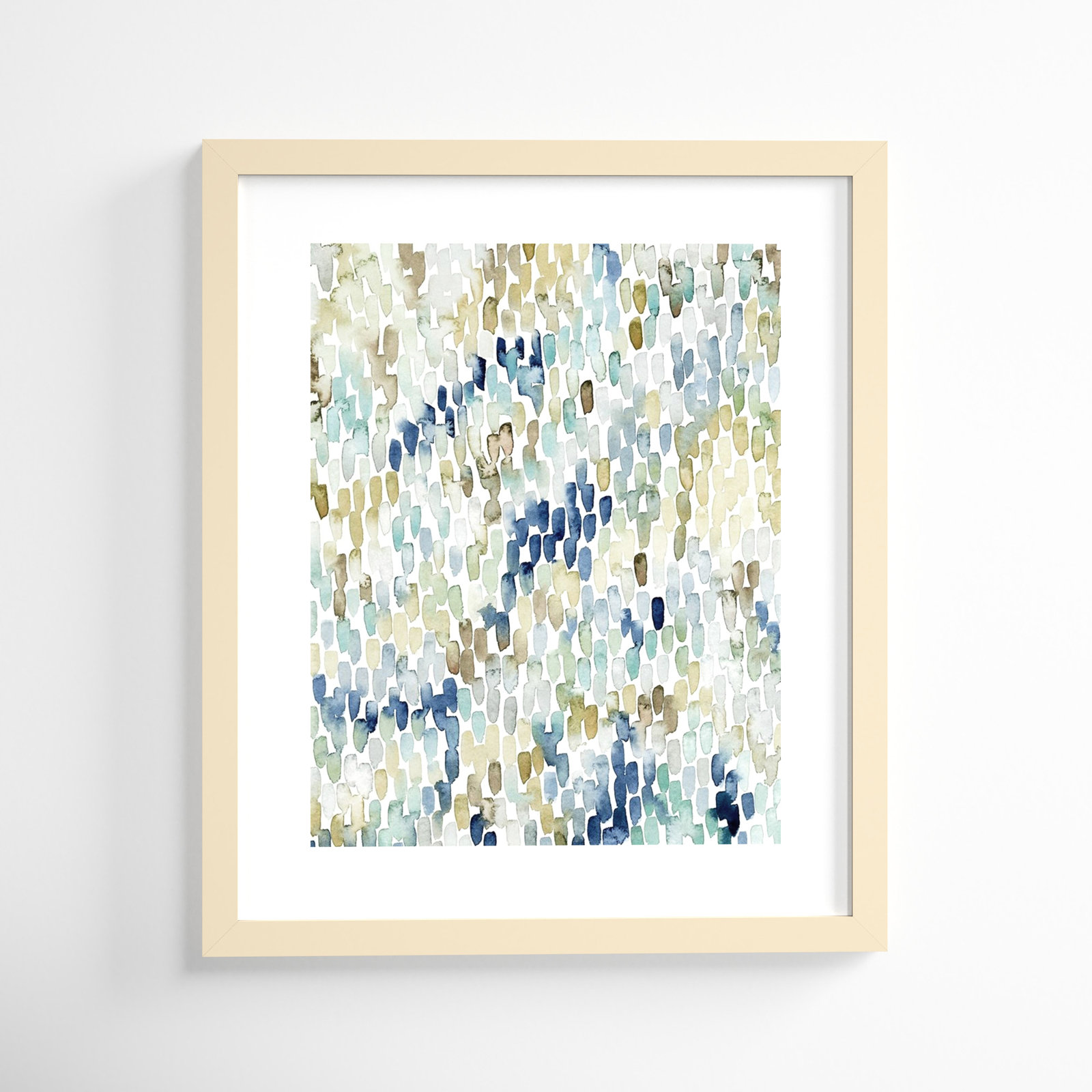 River Wavelets I Print by Grace Popp, Natural Framed Paper, 25" H x 21" W