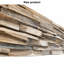 MB-003 – Panneau mural en teck recyclé d'aspect teck