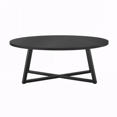 Modern Wood Oval Coffee Table