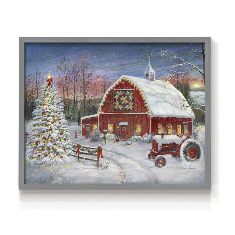 «Anticipating Christmas» - reproduction encadrée, Grey, H 16 po x l 20 po