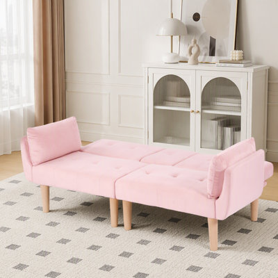 Canapé pliable 2 places en velours