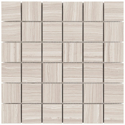 Iris Matrix Classic Tan 2" X 2" Floor And Wall Mosaic