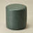 18" Wide Faux Leather Round Upholstered Ottoman-1900555100
