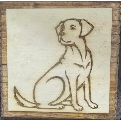 Wall Plaque of Sitting Dog