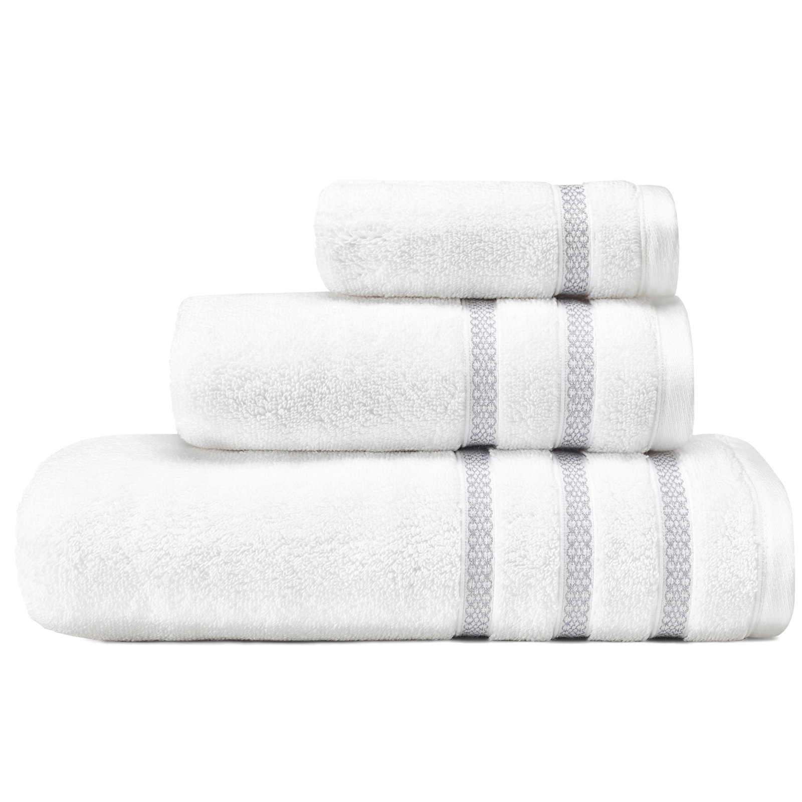 Vera Wang 3-Piece Trellis Cotton Towel Set