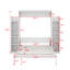 Grand lit escamotable avec tablettes et DEL-600736081