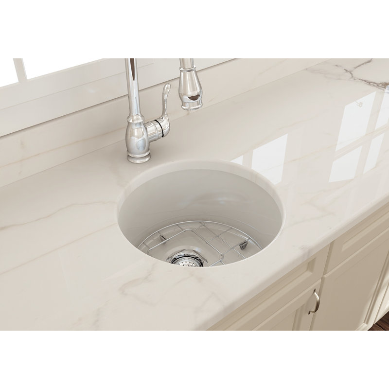 18.5'' L Kitchen Sink, Glossy White