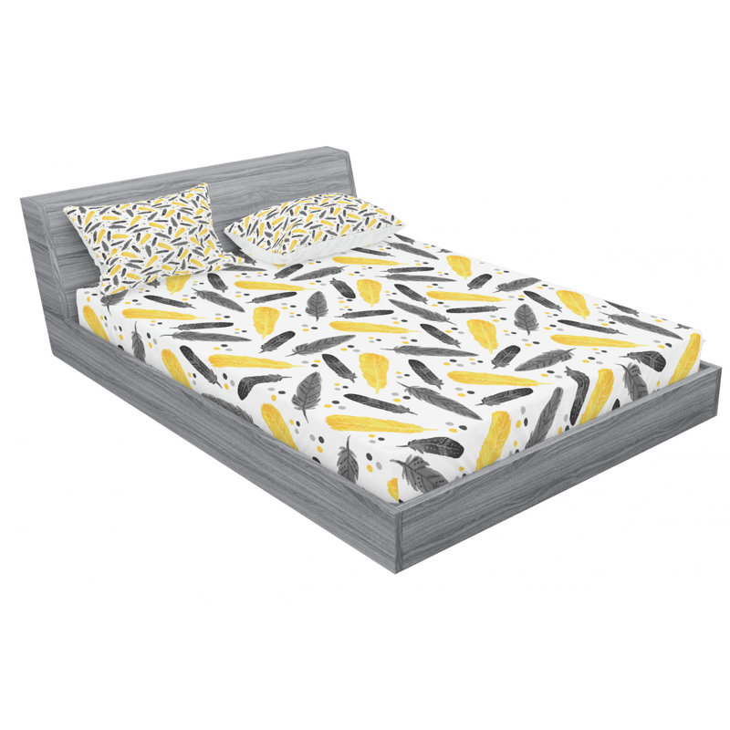 Microfiber Sheet Set, Queen Sheet Set with Fitted Sheet