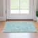 Premium Machine Washable Apodaca Teal Rug