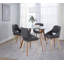 Chaise d'appoint rembourrée avec pieds en bois cintré Najrin-87951725-127128971