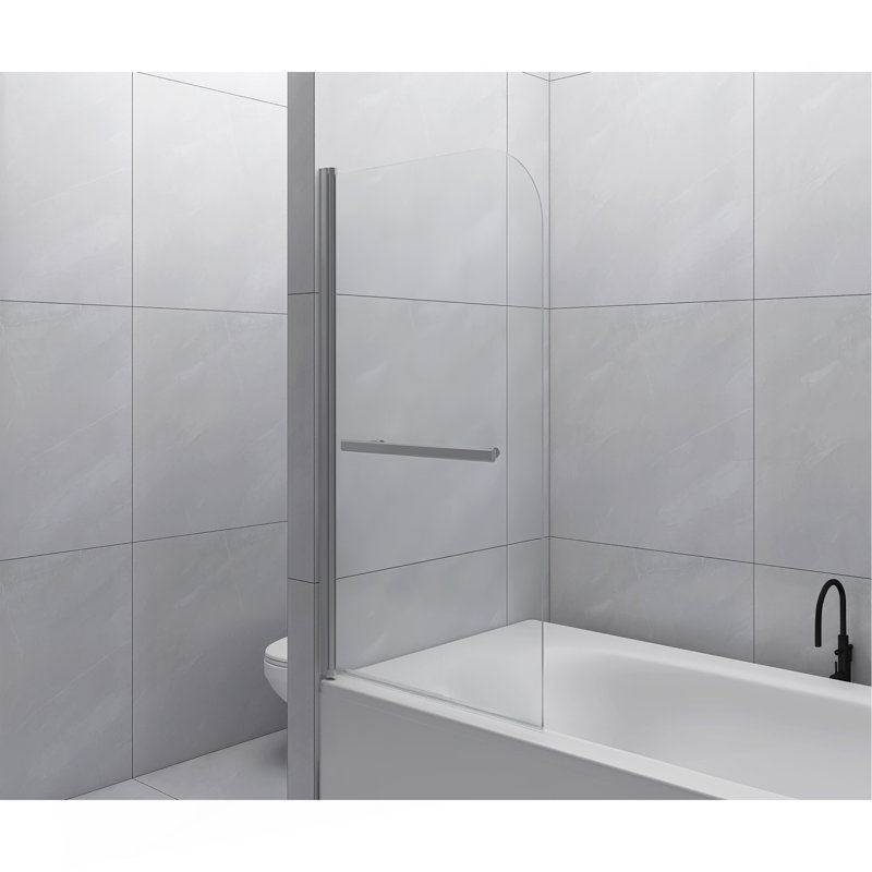Panneau de douche en verre trempé sans cadre 31 "X55"