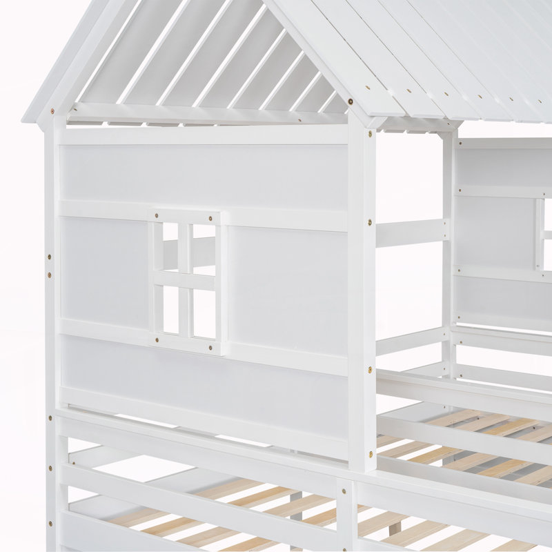 Lits plateforme simple avec deux tiroirs, Blanc