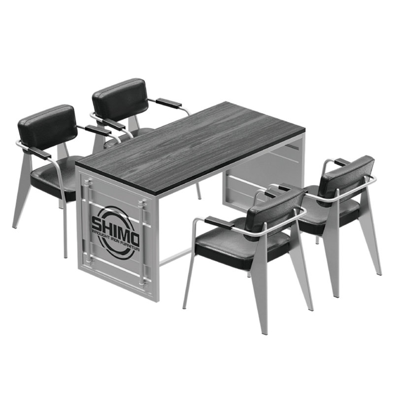 Judithe 4 - Person Solid Wood Top Trestle Dining Set, Silver, Gray/Silver