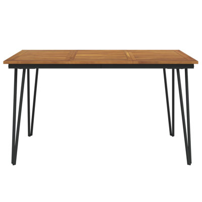 Mellen Rectangular Metal Outdoor Dining Table , cm W cm D