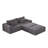 Glauser Boneless Oversized Sectional Lounge Chaise,No Assembly Required,Cloud Plush Loveseat with Reclining Sofa Bed,Fluffy Modern Sleeper Chair for Indoor Living Room Bedroom-400698566-375020192