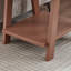 Table d'appoint contemporaine en bois, rouge