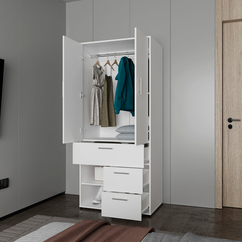 Armoire multi-rangement avec tringle et tablette