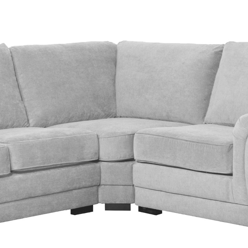 Carnot 4 Seater Corner Sofa , Right Hand Facing, Light Grey
