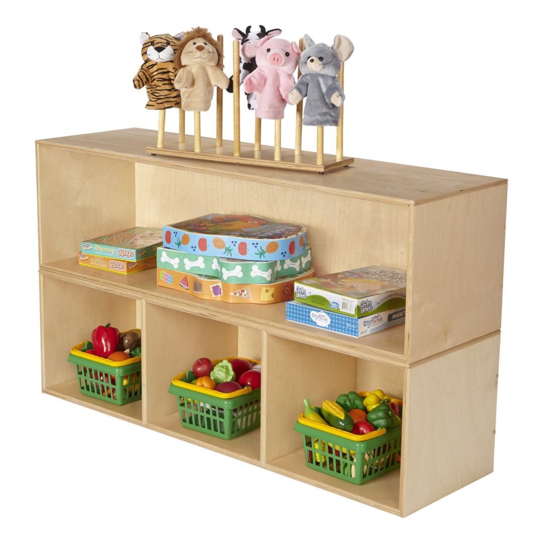 3 Compartment Birch Plywood Cubby Childcraft