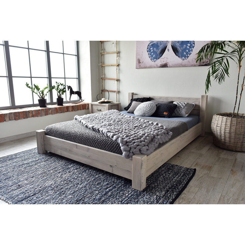 White Springs Solid Wood Bed, European Double ( 140 x 200 cm )