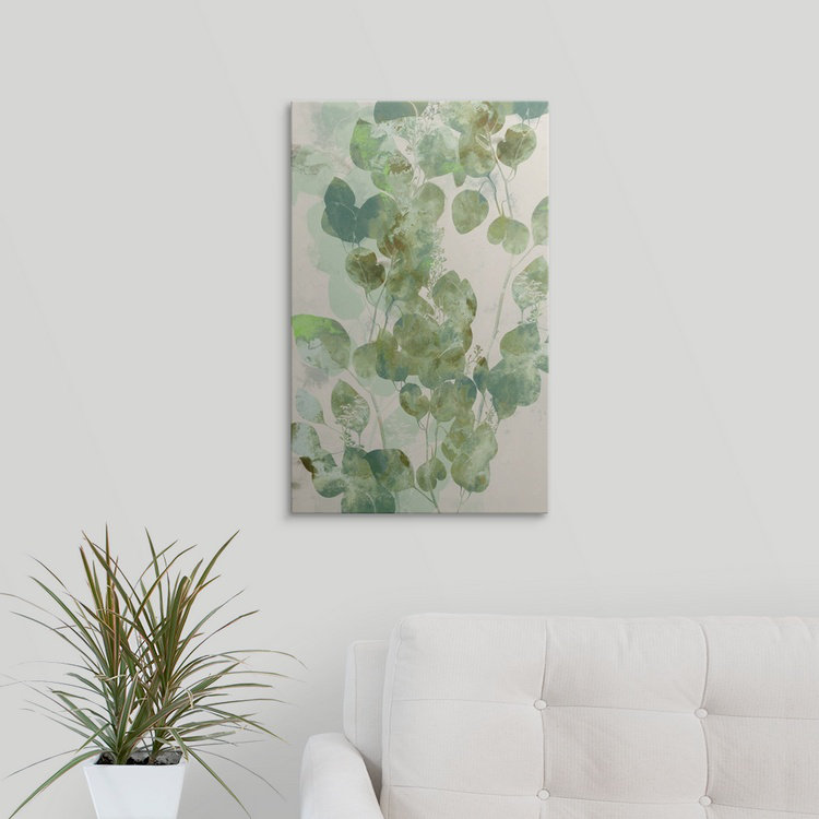 « i » jennifer de la peinture, reproduction d’art Watercolor Eucalyptus, H 24 po x l 15 po x P 1,5 po, Toile