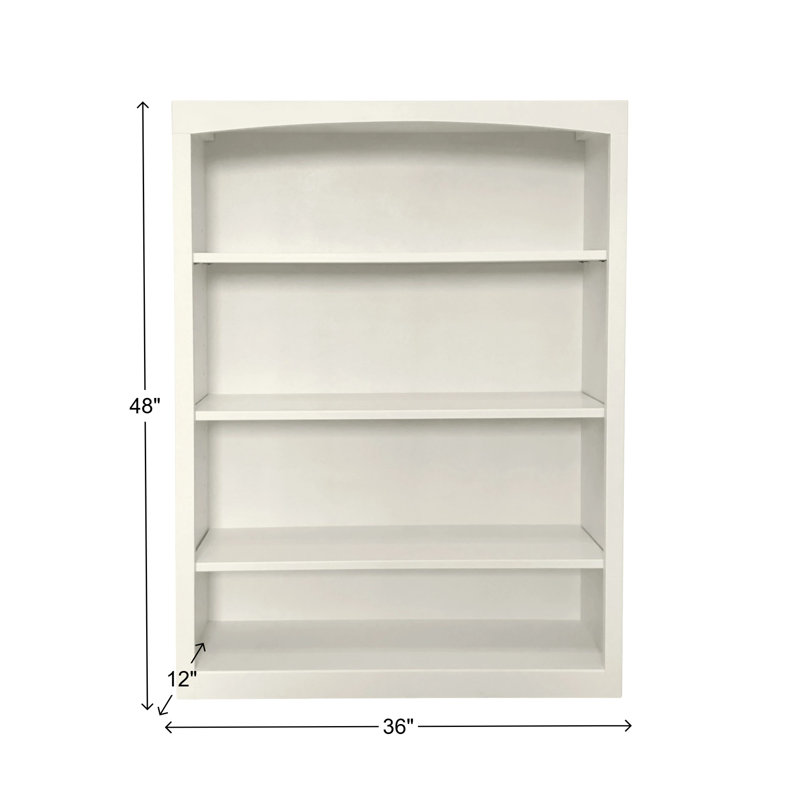 Bibliothèque classique Ossy, (4 tablettes) H 48 po x l 36 po x P 12 po, Lin blanc