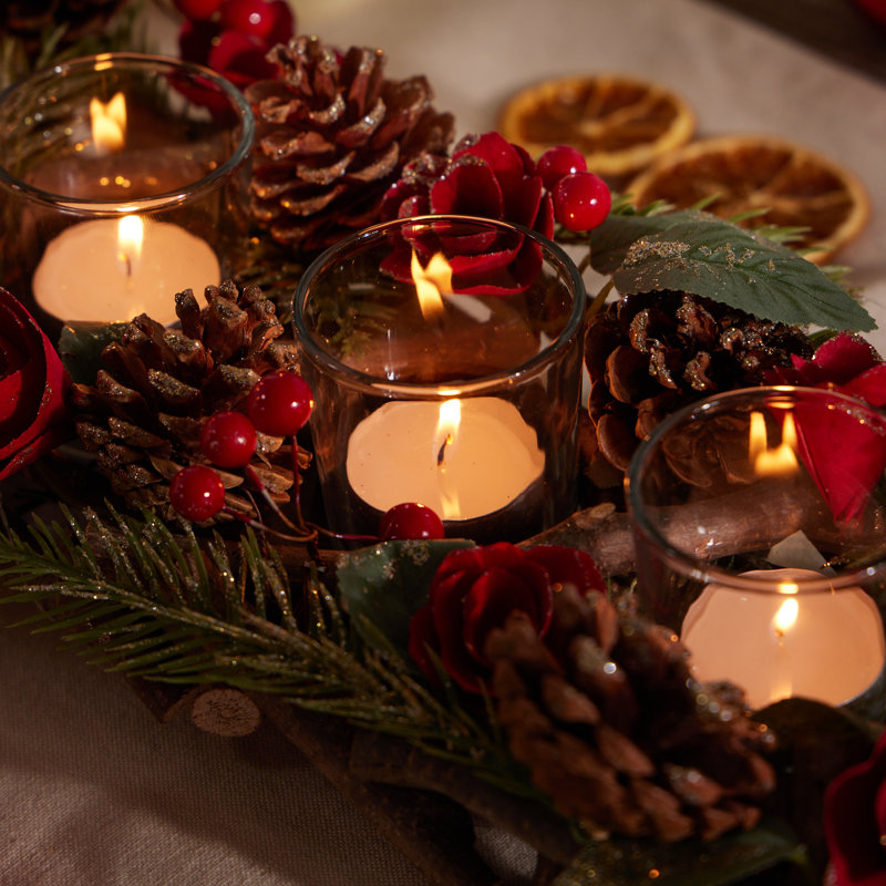 Wood Tabletop Tealight Holder