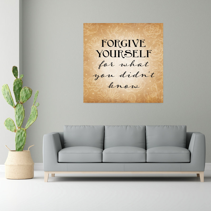 «Forgive Yourself», art contemporain abstrait, H 48 po x l 48 po