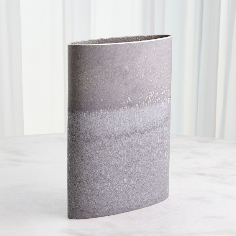 Tuba Handmade Ceramic Table Vase, 16" H x 12" W x 3.25" D