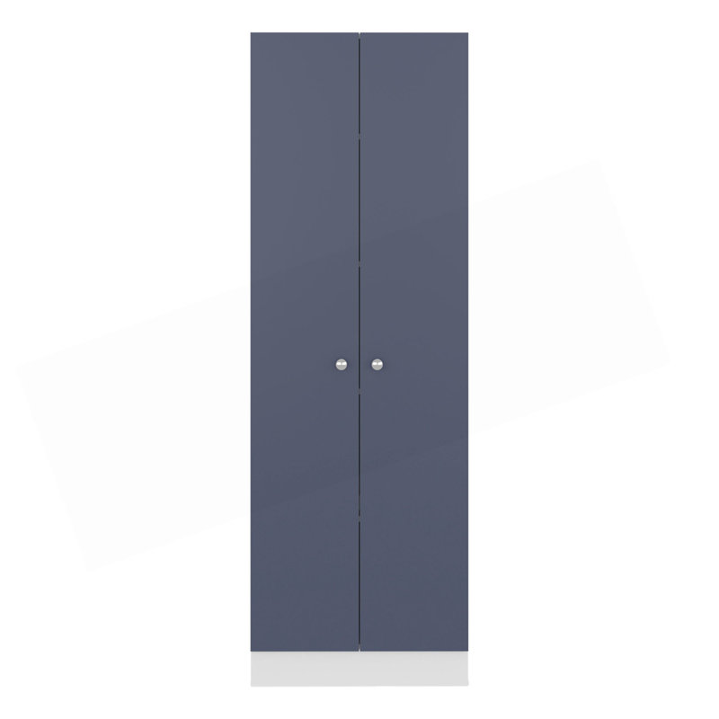 Armoire de rangement à plusieurs étages avec cinq tablettes de rangement et deux portes, solution de rangement et d'organisation pour la cuisine