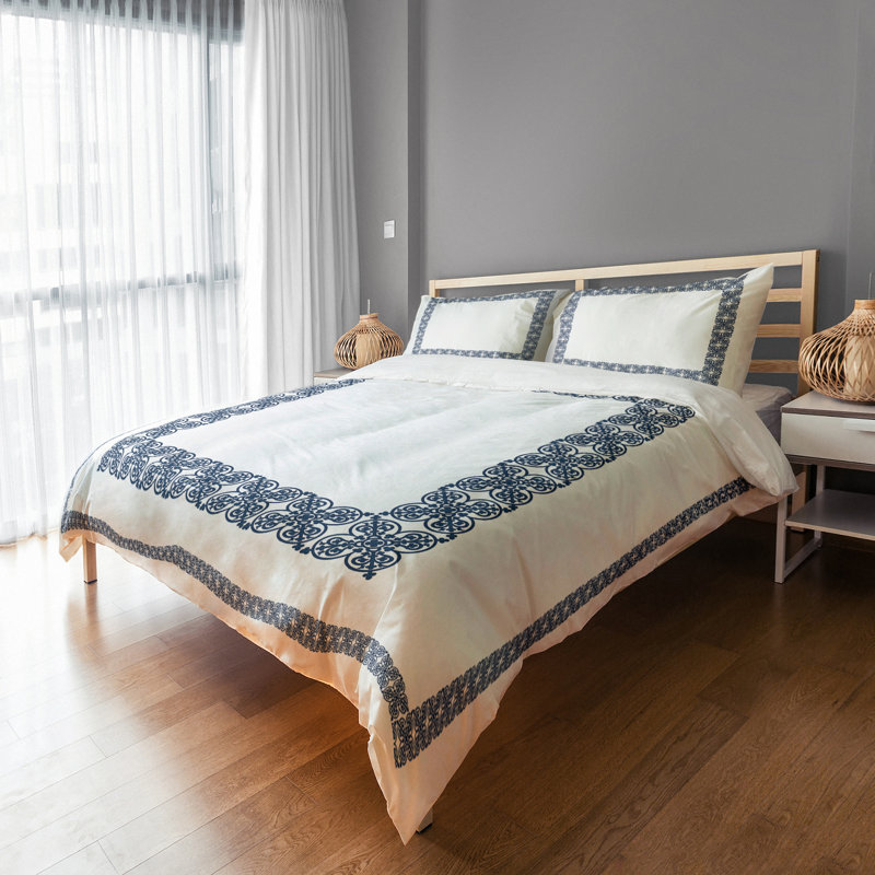  Housse de couette Medallion Border, Housse de couette double/grand