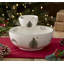 Christmas Tree TIERED CHIP AND DIP 10"