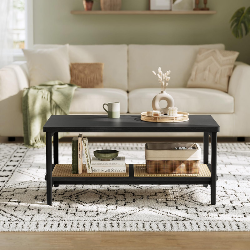 Villisca Single Coffee Table, Black