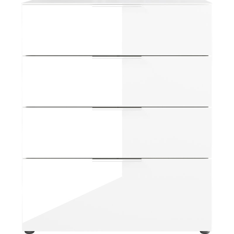 Abbygail 83 cm W Chest of 4 Drawers, White