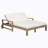 1-Piece Farmhouse-Styled Wooden Outdoor Sunbed For Ultimate Relaxation Outdoor