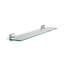 Camberwel Wall Mounted Glass Shelf with Chrome Flex-Fix Brackets
