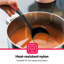 Delcasa Professional Non-Scratch Nylon Ladle, Multi-Colour, DC1676