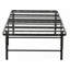 Structure de lit simple en métal de taille XL avec construction solide, aucun sommier requis, L 38 po x l 80 po x H 14 po