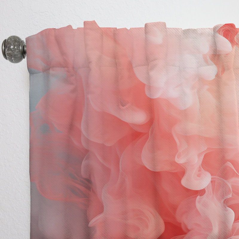 Cullman Pink Radiance Smoke I - Rideau moderne - Velours obscurcissant - 1 panneau, L 52 po x L 90 po