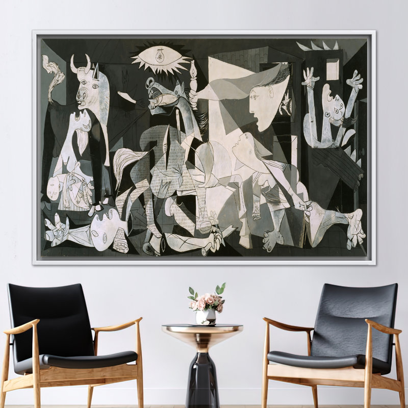 Print on Canvas, White, Framed Print without Mat, 20 cm H x 30 cm W