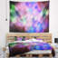 Tapisserie de ciel abstrait multicolore avec étoiles-28498167