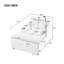 Canapé simple de 41,7 po de style moderne avec espace de rangement, repose-pieds mobile, deux ports USB, deux porte-gobelets et un support pour téléphone dans le salon-602675759