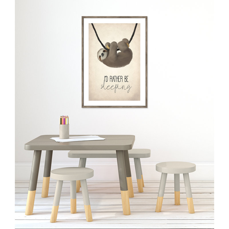 «Sleeping», art encadré, H 35,5 po x l 25,5 po x P 1,19 po, Cadre en bois de grange gris